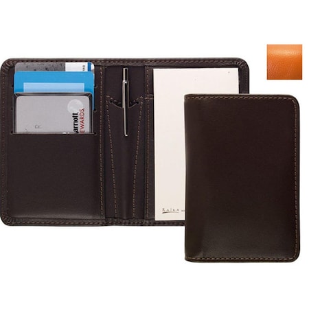 Card Note Case With Pen Orange